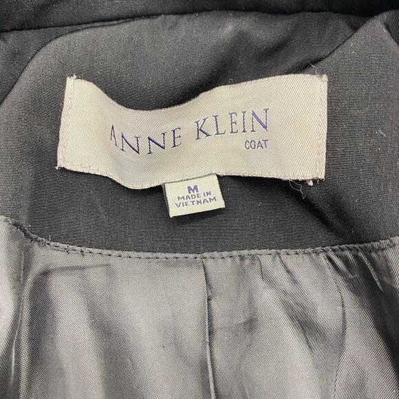 ANN KLEIN Womens Black Jacket Size M Button-Up Outerwear Lightweight Layer - Picture 3 of 7